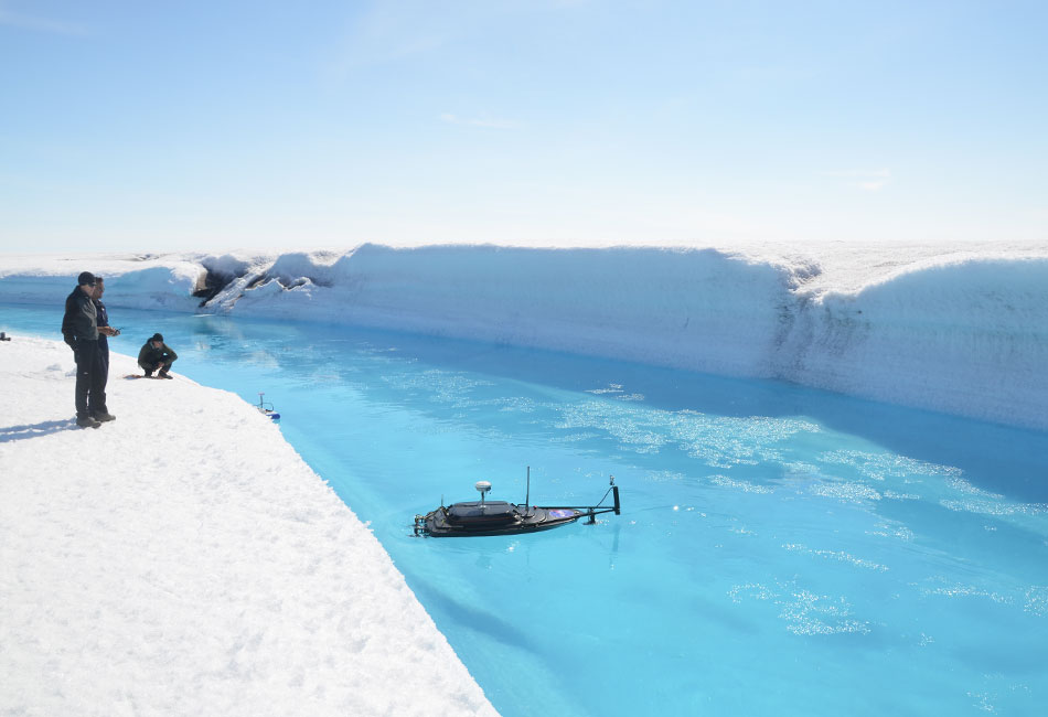 Remote Boat in Artic Waters