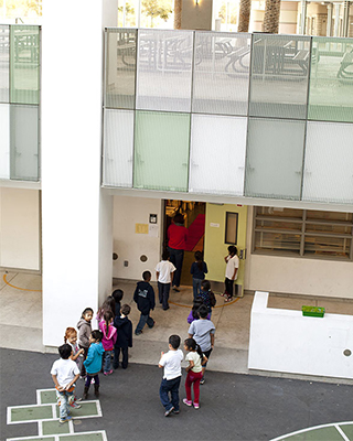 Students Entering Classroom